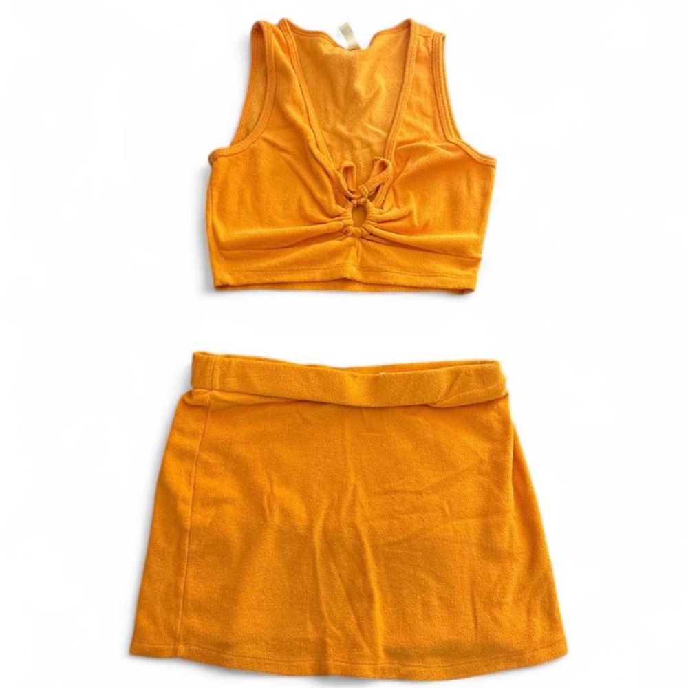 LA Hearts by Pacsun Orange Terry Cloth Set